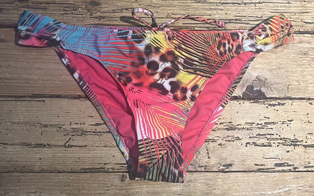 ABS Womens Size 12 Multicolor Pattern Bikini Bottom NWOT